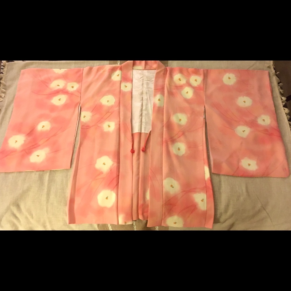 Pink silk kimono size M/L worn once